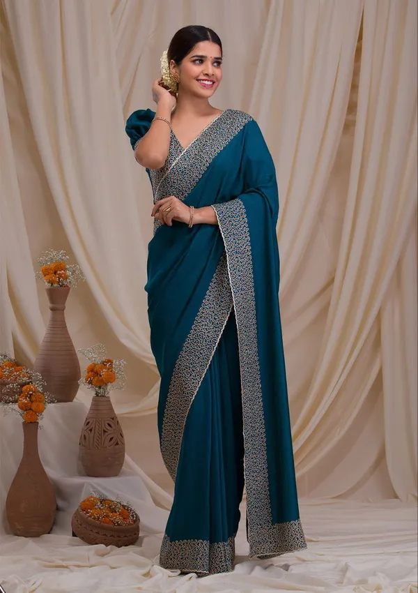 Morpich_Blooming_Vichitra_Saree_For_Preety_Ladies