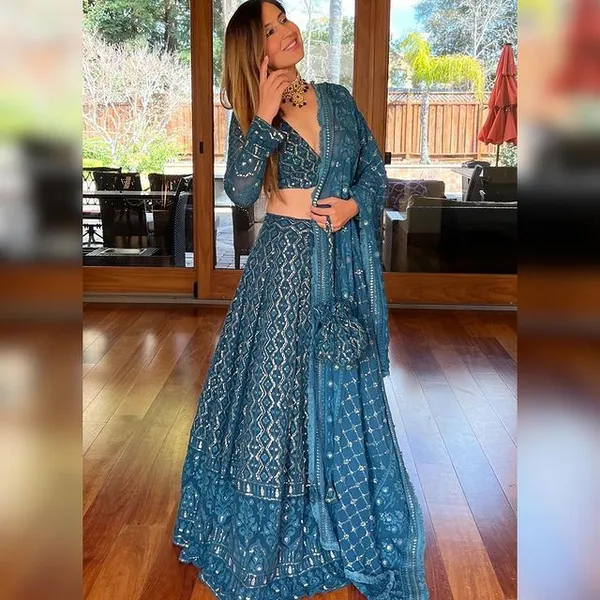 Rama_Heavy_Faux_Georgette_Lehenga_Choli__(_Semi_Stiched_)