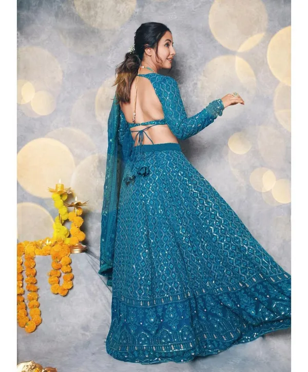 Rama_Heavy_Faux_Georgette_Lehenga_Choli__(_Semi_Stiched_)