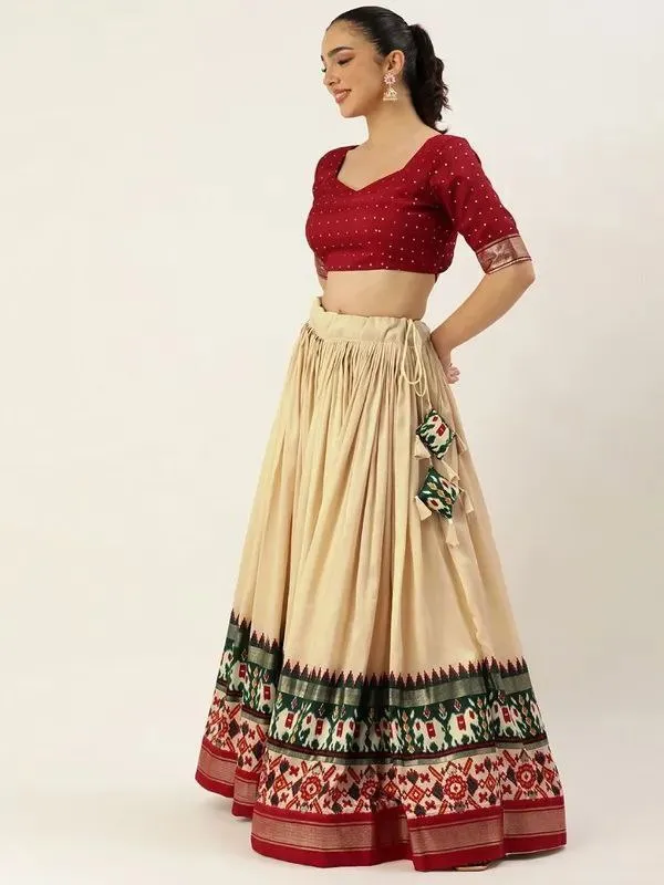 White_Patola_Print_Traditional_Lehenga_Choli