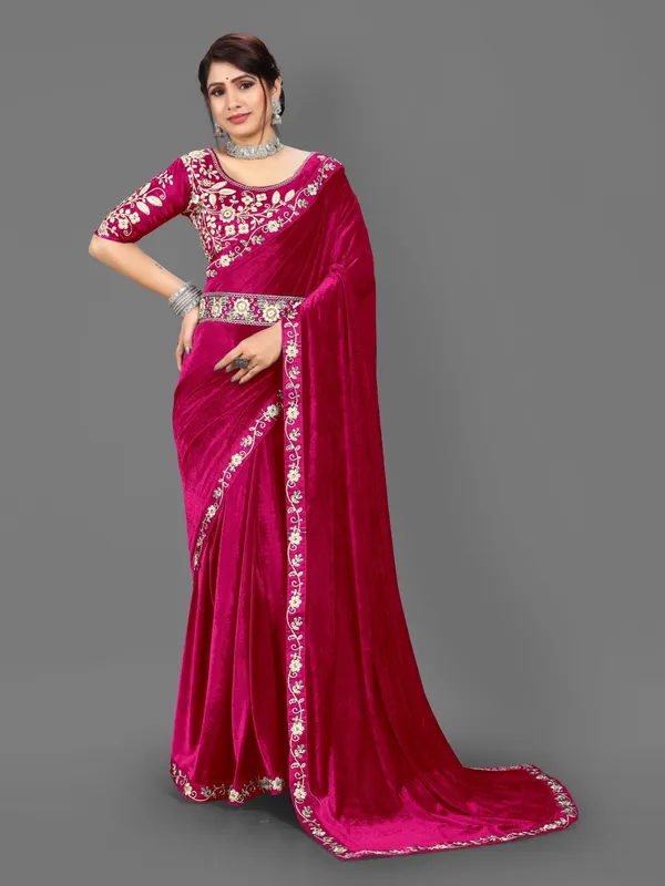 Unstitched_Velvet_Blouse_Material_embroidered