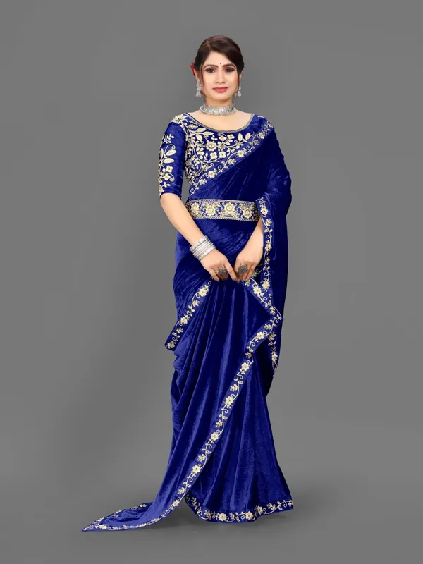 Unstitched_Velvet_Blouse_Material_embroidered