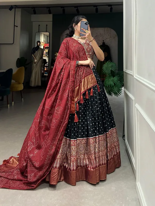 Black_Patola_Print_Traditional_Lehenga_Choli
