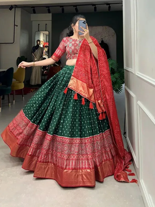 Green_Patola_Print_Traditional_Lehenga_Choli