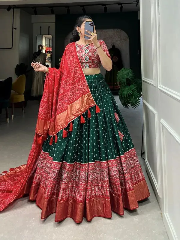 Green_Patola_Print_Traditional_Lehenga_Choli