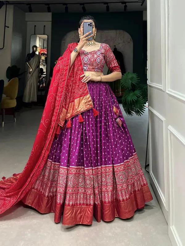 Purple_Patola_Print_Traditional_Lehenga_Choli
