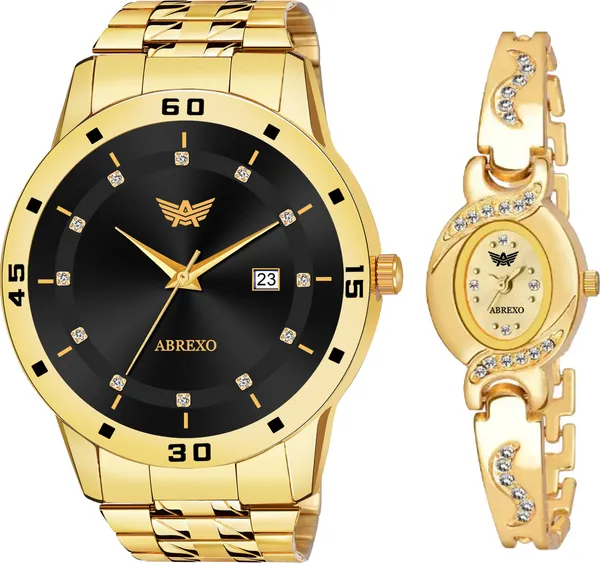 Abrexo Black Gold Analog Round Oval Watch for Men Women Price in India Buy Abrexo Black Gold Analog Round Oval Watch for Men Women online