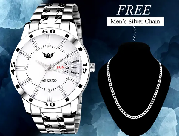 Abrexo White Analog Round Watch for Men Price in India Buy Abrexo White Analog Round Watch for Men online at undefined