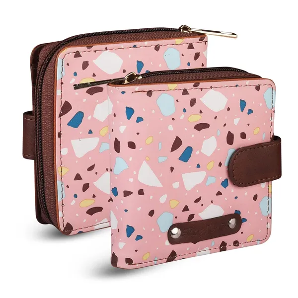 Women's_Card_Holder_Floral_Pattern_Print_Premium_Vegan_Faux_Leather_Wallet_[Compact_Size_4.25"_x_4.25"_x_1"_Inch