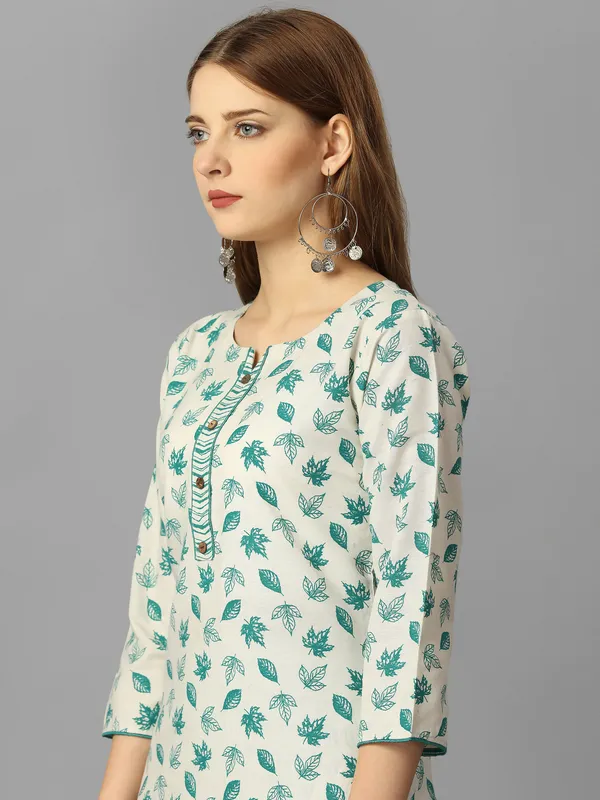 White_Pure_Cotton_Solid_Kurta_Pant_Dupatta_Set