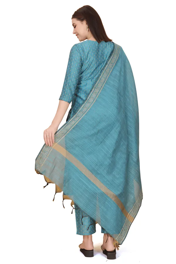 Blue_Party_Wear_&_Casual_Kurta_Pant_Dupatta_Set