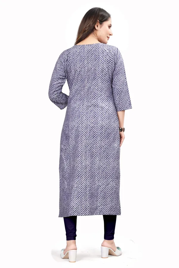 Blue_Pure_Cotton_Solid_A-line_Kurta