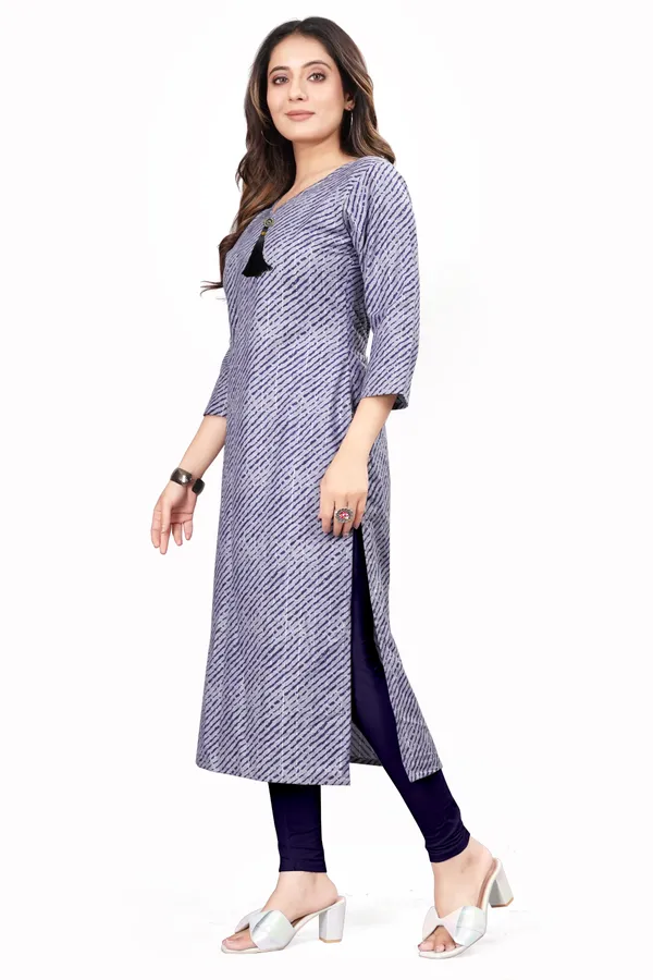 Blue_Pure_Cotton_Solid_A-line_Kurta