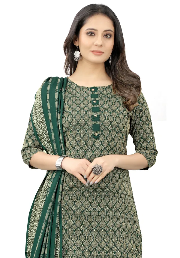 Green_Khadi_Cotton_Self_Design_Kurta_Pant_Dupatta_Set