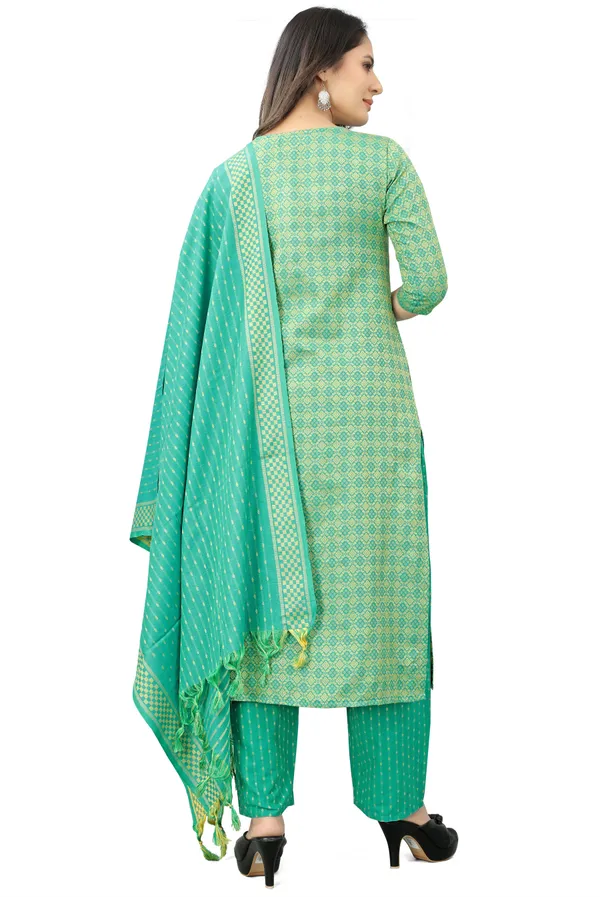 Light_Green_Khadi_Cotton_Festive_&_Party_Kurta,_Pant_&_Dupatta_Set