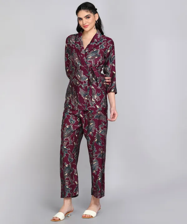 Purple_Modal_Fabric_Printed_Co-ords_for_Women