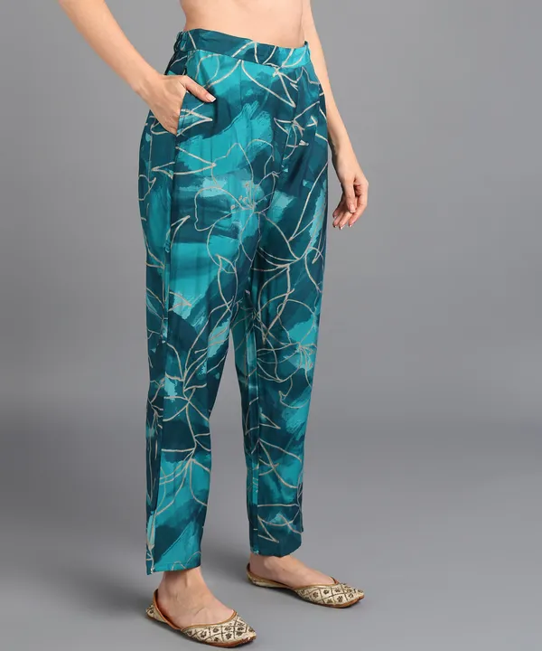 Blue_Modal_chanderi_printed_cordset