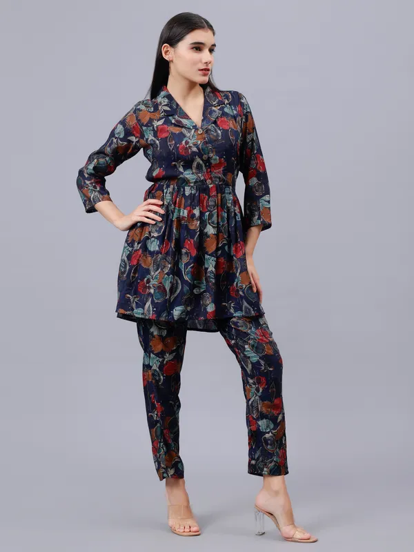 Blue_Printed_Modal_Top_and_pant_co-ords_set