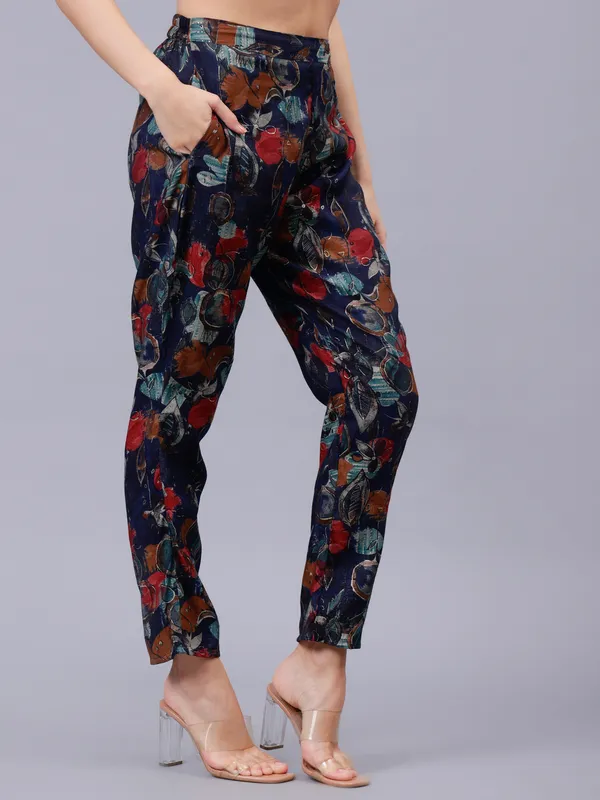 Blue_Printed_Modal_Top_and_pant_co-ords_set