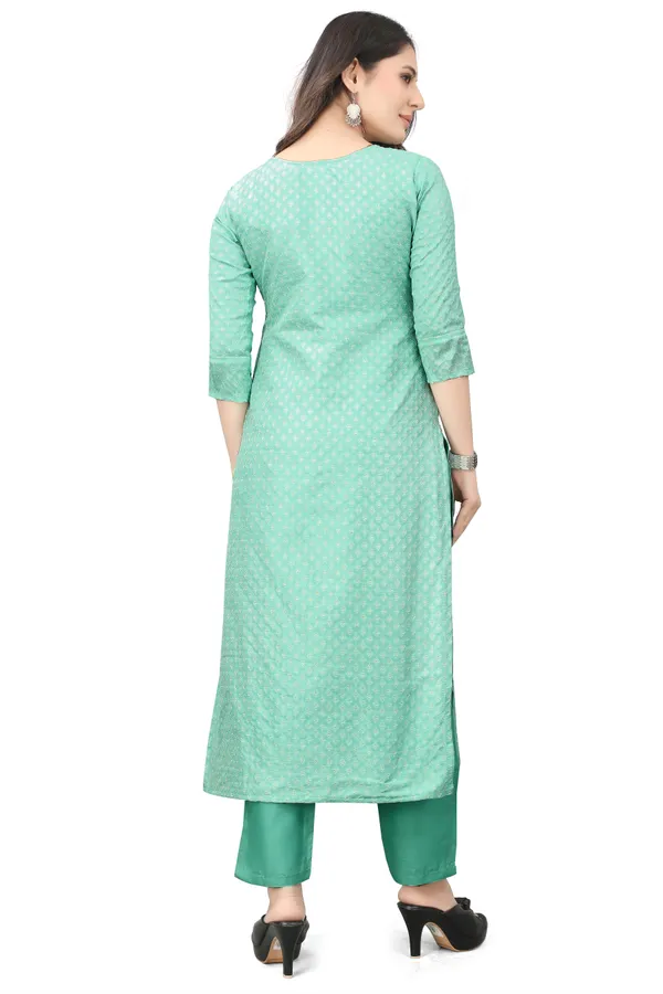 Blue_Cotton_Silk_Woven_Kurta_Pant__Set