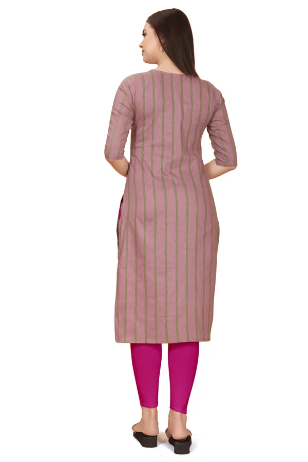 Purple_Cotton_Blend_Striped_Straight_Kurta