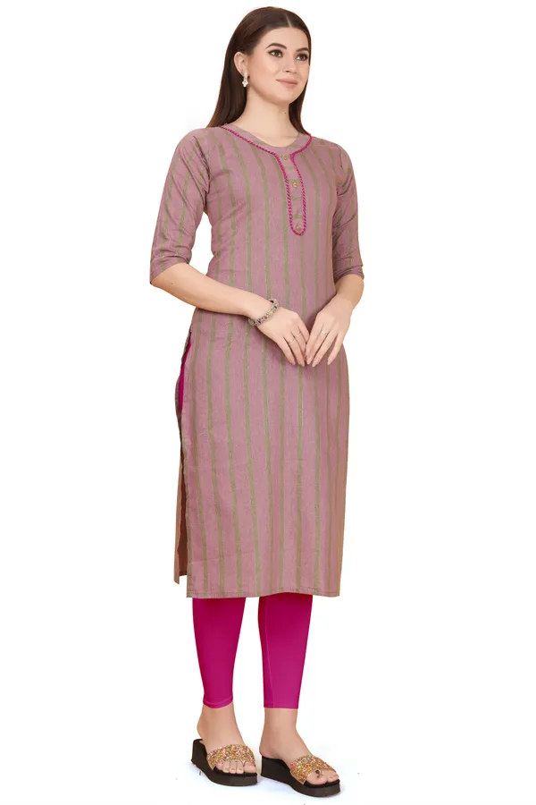 Purple_Cotton_Blend_Striped_Straight_Kurta
