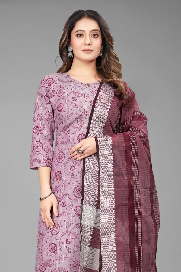Floral_printed_cotton_kurta_,pant_with__dupatta_set