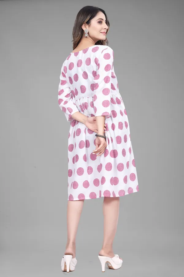 White_Cotton_Blend_Printed_Anarkali_Kurta