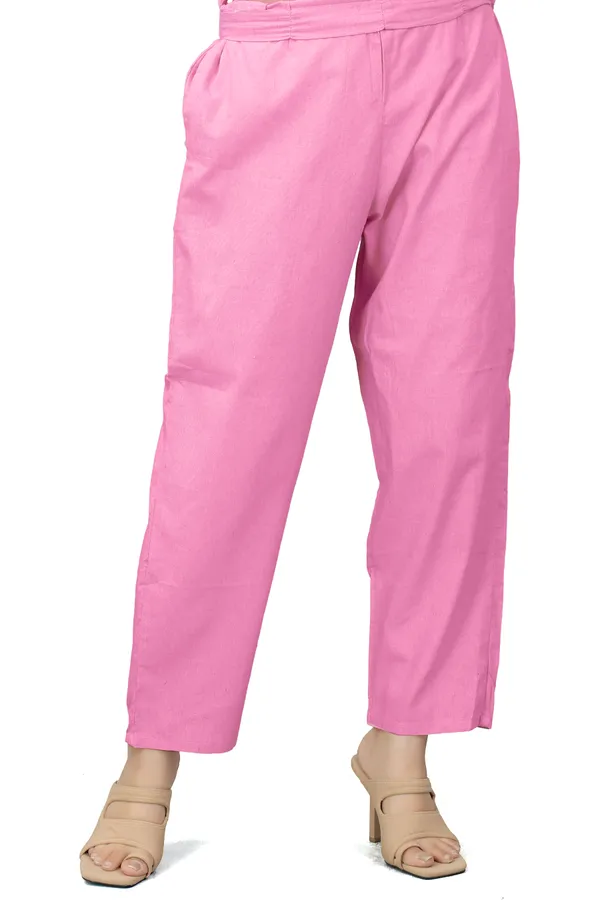 Pink_Cotton_Woven_Kurta_Pant_Dupatta_Set