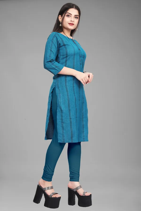 Blue_Cotton_Blend_Striped_Straight_Kurta