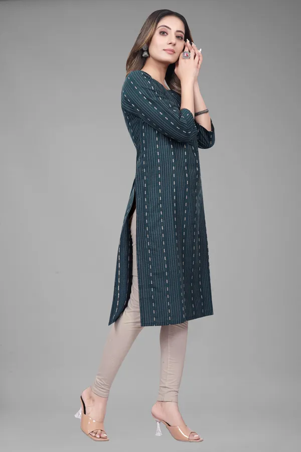 Blue_Cotton_Blend_Striped_Straight_Kurta