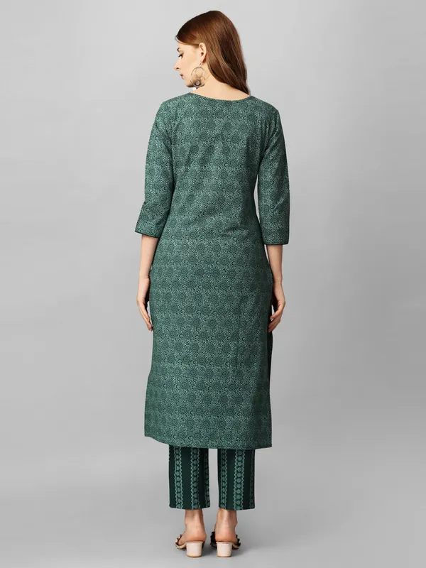 Green_Pure_Cotton_Printed_Kurta_Pant__Set