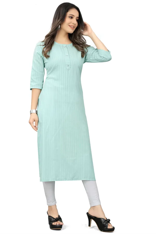 Blue_Cotton_Blend_Striped_Straight_Kurta