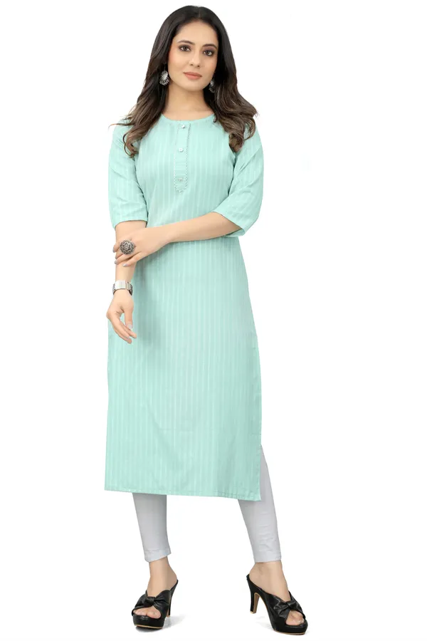 Blue_Cotton_Blend_Striped_Straight_Kurta