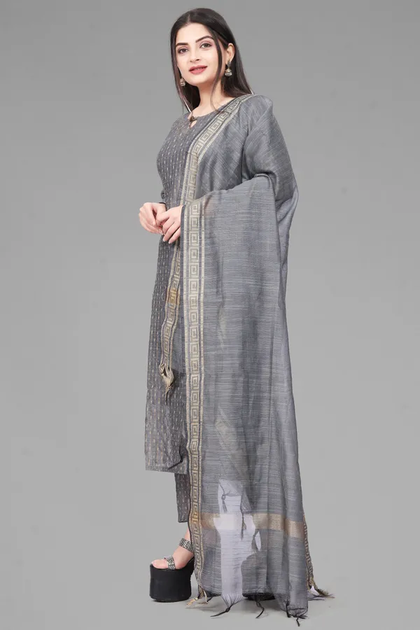 Grey_Party_Wear_&_Casual_Kurta_Pant_Dupatta_Set