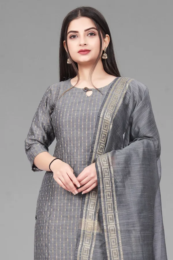 Grey_Party_Wear_&_Casual_Kurta_Pant_Dupatta_Set