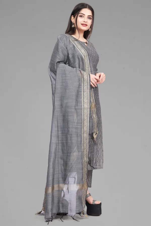 Grey_Party_Wear_&_Casual_Kurta_Pant_Dupatta_Set