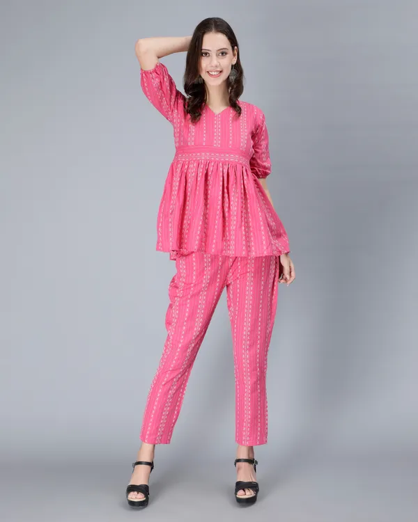 Pink__Tunic_and_pant_cotton_cords_set