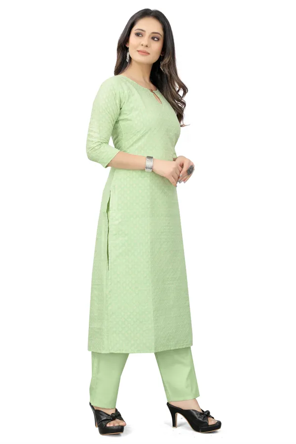 Multicolor_Cotton_Blend_Woven_Kurta_Pant__Set