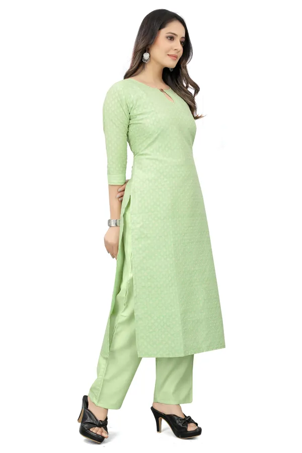 Multicolor_Cotton_Blend_Woven_Kurta_Pant__Set