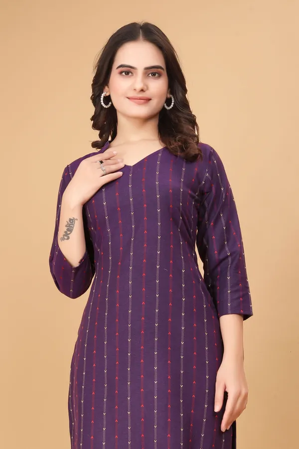 Women_Self_Design_Cotton_Blend_A-line_Kurta