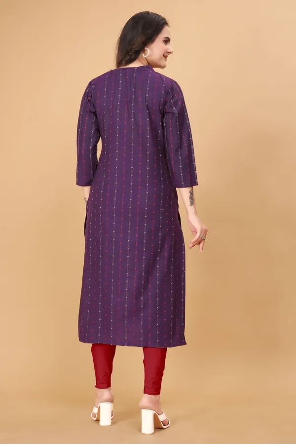 Women_Self_Design_Cotton_Blend_A-line_Kurta