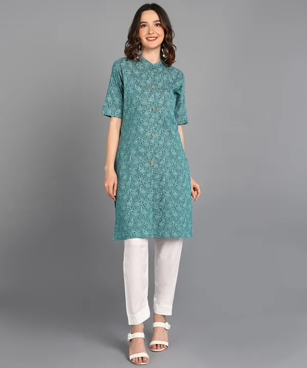 Women's_Cotton_Blend_Printed_Straight_Kurta