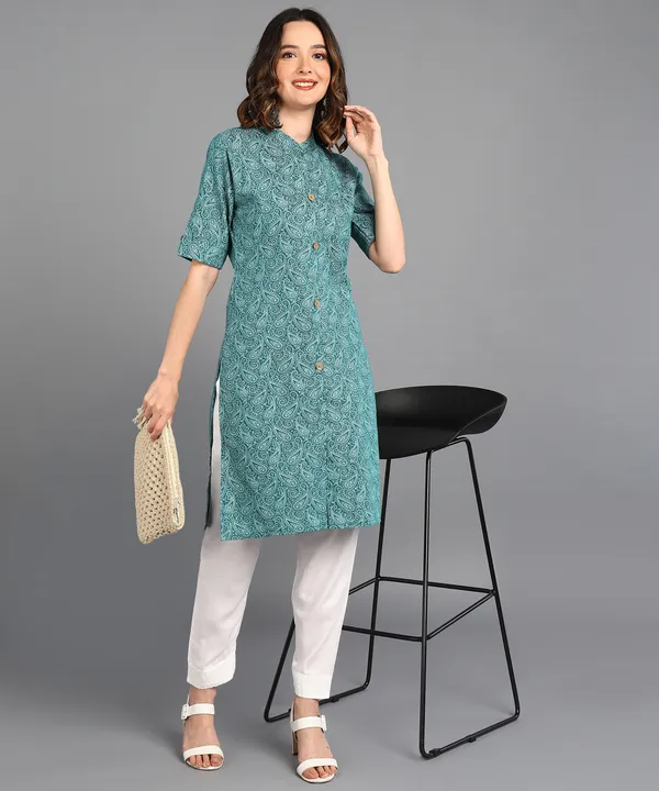 Women's_Cotton_Blend_Printed_Straight_Kurta