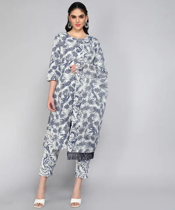 Blue_Pure_Cotton_Printed_Kurta_Pant_Dupatta_Set