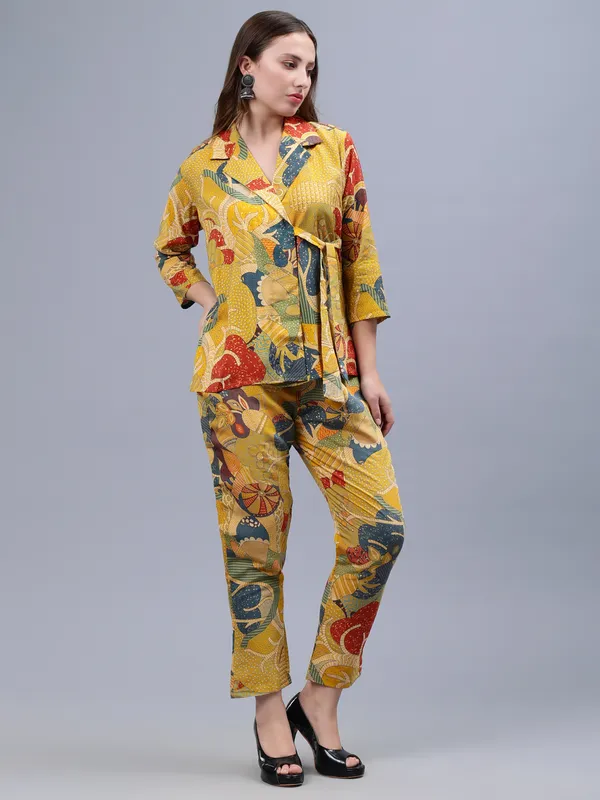 Yellow_Floral_Printed_Co-ords_Set