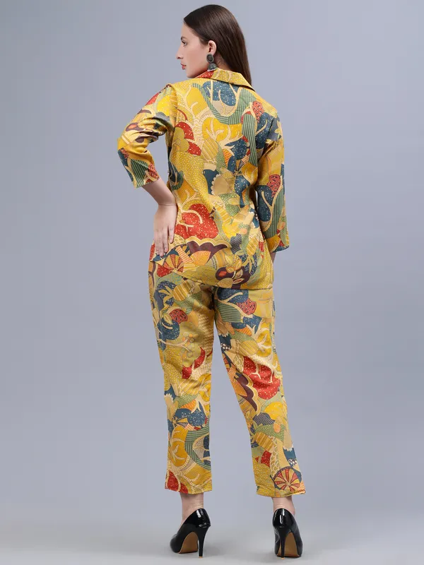Yellow_Floral_Printed_Co-ords_Set