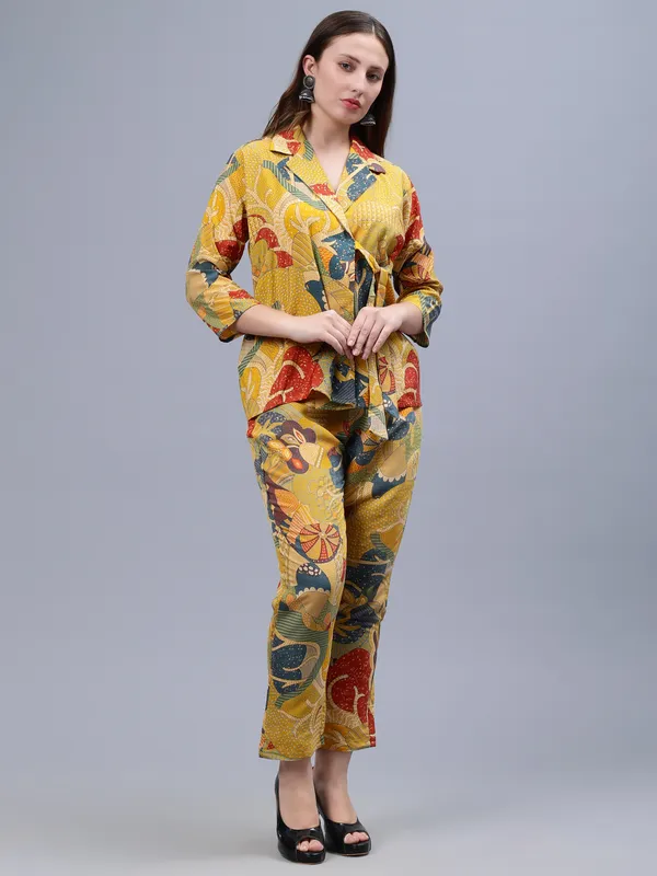 Yellow_Floral_Printed_Co-ords_Set
