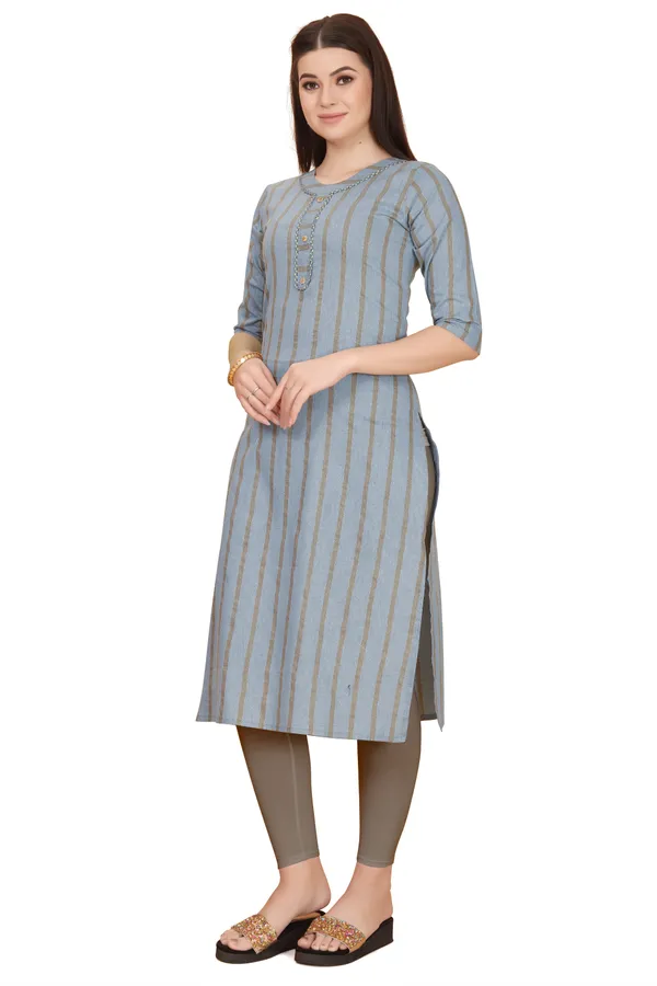 Blue_Cotton_Striped_Straight_Kurta