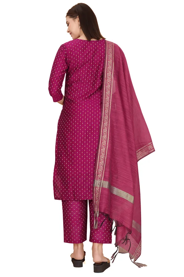Pink_Party_Wear_&_Casual_Kurta_Pant_Dupatta_Set